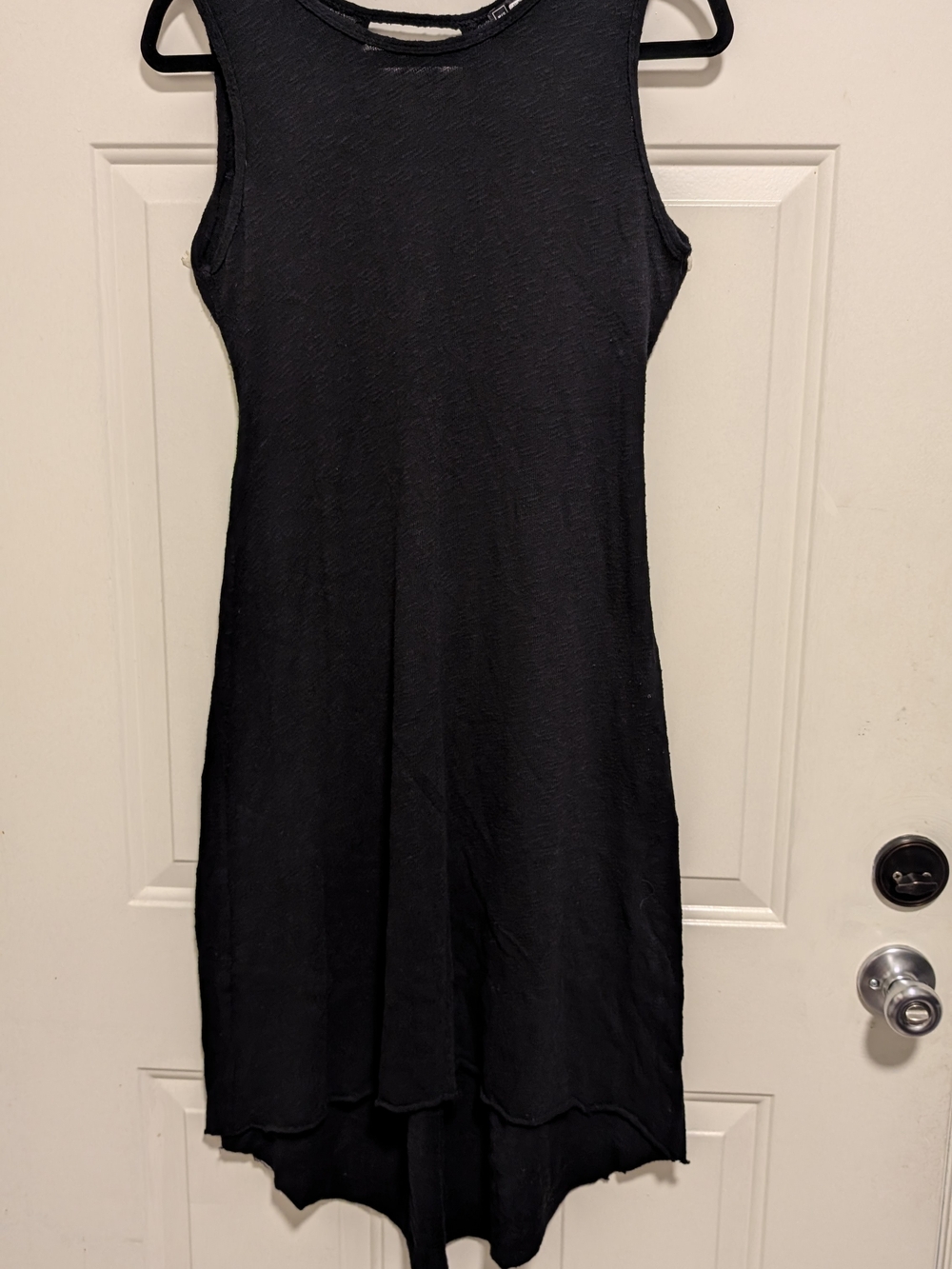 Sleeveless Black Midi Dress - Classic A-Line